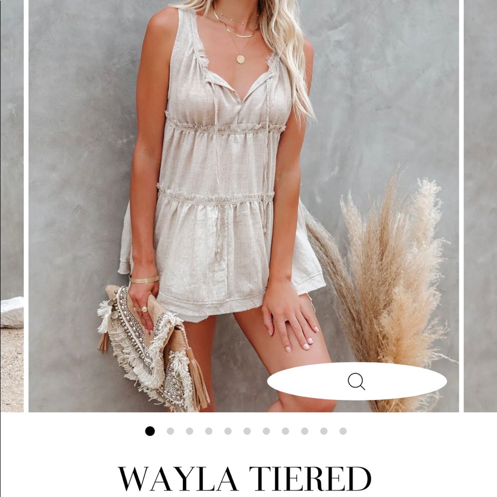 Tiered babydoll tank